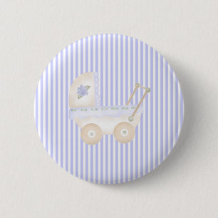 Kinderwagen-Blau Button