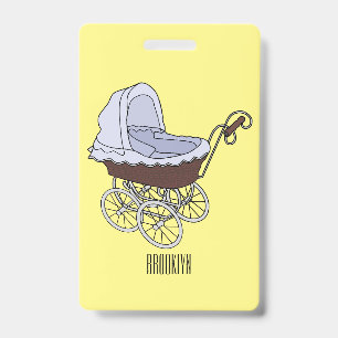 Kinderwagen Cartoon-Illustration  Ausweis