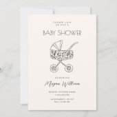 Kinderwagen Einladung (Vorderseite)