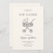 Kinderwagen Einladung (Vorne/Hinten)