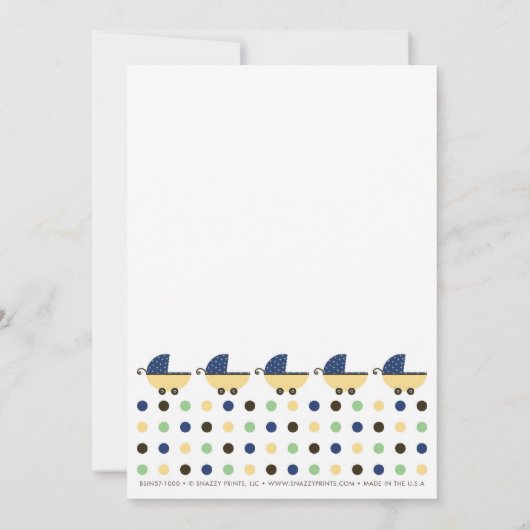 Kinderwagen Einladung (Rückseite)