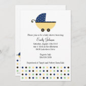 Kinderwagen Einladung (Vorne/Hinten)