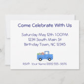 Kinderwagen Einladung zum Geburtstag (Rückseite)