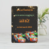 Kinderwagen Geburtstag Einladung (Stehend Vorderseite)