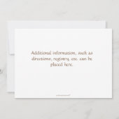 Kinderwagen-Grün Einladung (Rückseite)