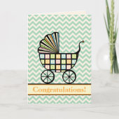 Kinderwagen-Grußkarte Karte (Vorderseite)
