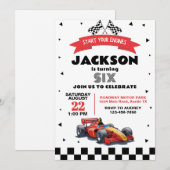 Kinderwagen jedes Alters Geburtstagspartei Einladung (Vorne/Hinten)