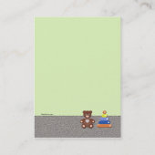 Kinderwagen-Knirps-Buch-Gedicht Visitenkarte (Rückseite)