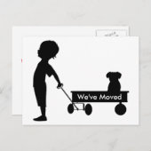 Kinderwagen Neue Adresse Ankündigungspostkarte (Vorne/Hinten)