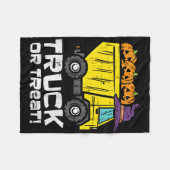 Kinderwagen oder Leckerei Halloween-Kostümkind Fleecedecke (Vorderseite (Horizontal))