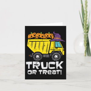 Kinderwagen oder Leckerei Halloween-Kostümkind Karte