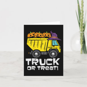 Kinderwagen oder Leckerei Halloween-Kostümkind Karte