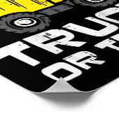 Kinderwagen oder Leckerei Halloween-Kostümkind Poster (Ecke)