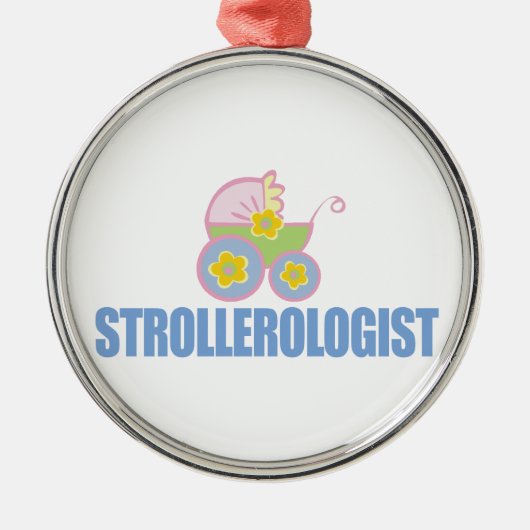 Kinderwagen Ornament Aus Metall (Vorne)