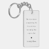 Kinderwagen Papa niedliches Foto  Schlüsselanhänger (Vorderseite links)