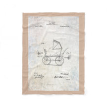 Kinderwagen-Patent-Fleece-Decke 1918