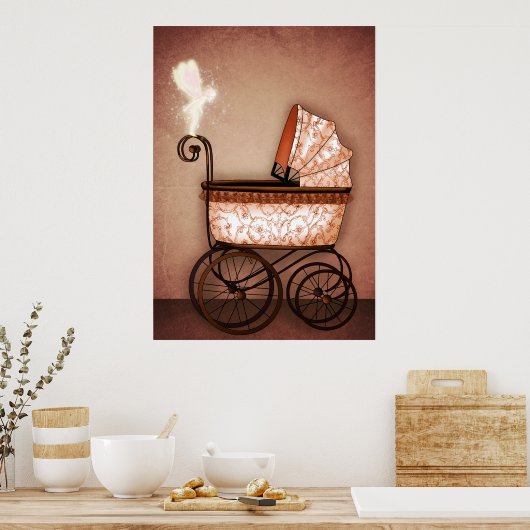 Kinderwagen Poster (Küche)