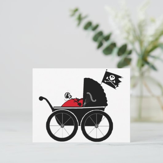 Kinderwagen Postkarte (Stehend Vorderseite)