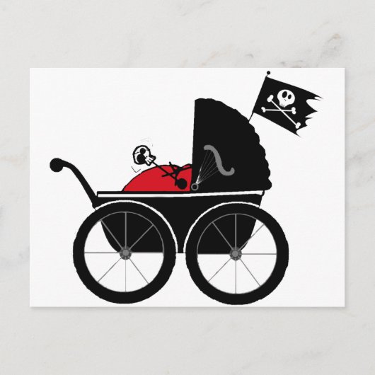Kinderwagen Postkarte (Vorderseite)
