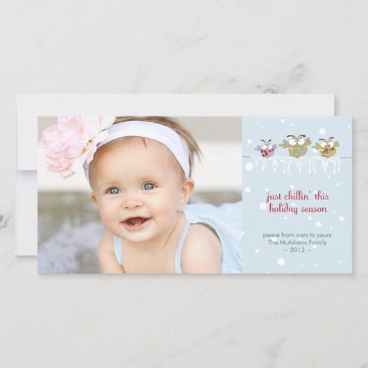 Kinderwagen Premium 4x8 Fotokarte Feiertagskarte (Vorderseite)