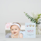 Kinderwagen Premium 4x8 Fotokarte Feiertagskarte (Stehend Vorderseite)