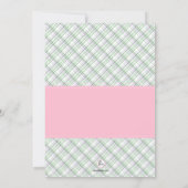 Kinderwagen-Rosa besprühen Duschen-Einladung Einladung (Rückseite)