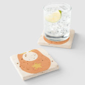 Kinderwagen Steinuntersetzer (Seitenansicht)