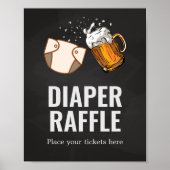 Kinderwagen und Kinderwagen Kinderdusche Windeln Poster (Vorne)