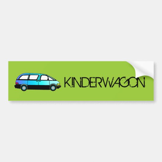 KINDERWAGON Autoaufkleber (Vorne)