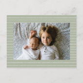 Kinderwald Bär Geburtsankündigung Postkarte (Rückseite)