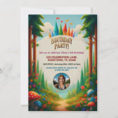 Kinderwald zum Geburtstag Einladung (Vorderseite)