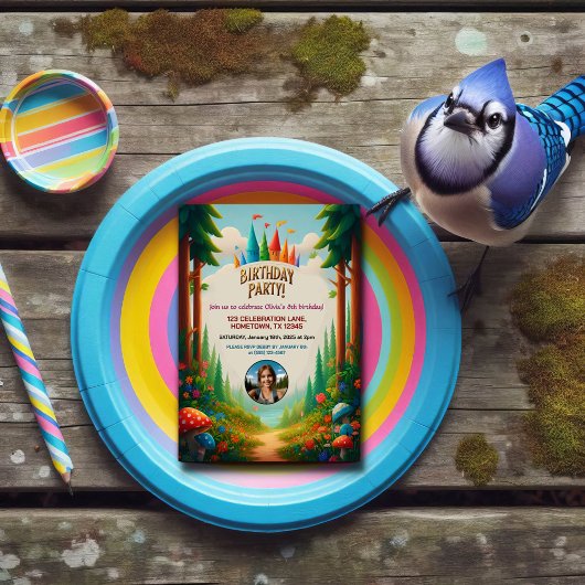 Kinderwald zum Geburtstag Einladung