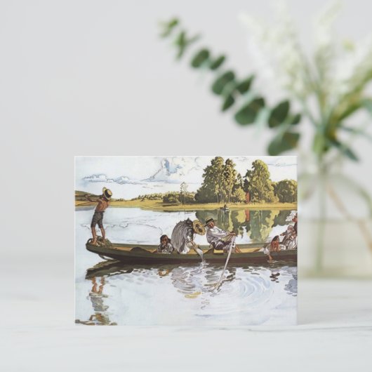 Kinderwanderung Postkarte (Stehend Vorderseite)