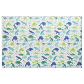 Kinderwatercolor-Dinosaurier-Silhouette-Muster Stoff (Fat Quarter (45,7 x 55,9 cm))