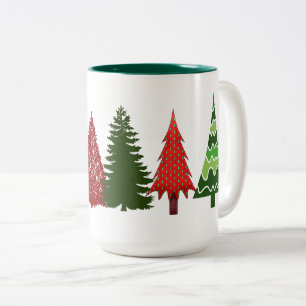 Kinderweihnachtsbäume Art Row Party Tasse