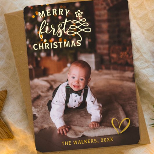 Kinderweihnachtsfest Folien Feiertagskarte