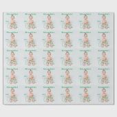 Kinderweihnachtsjubiläum hochladen geschenkpapier (Flach)