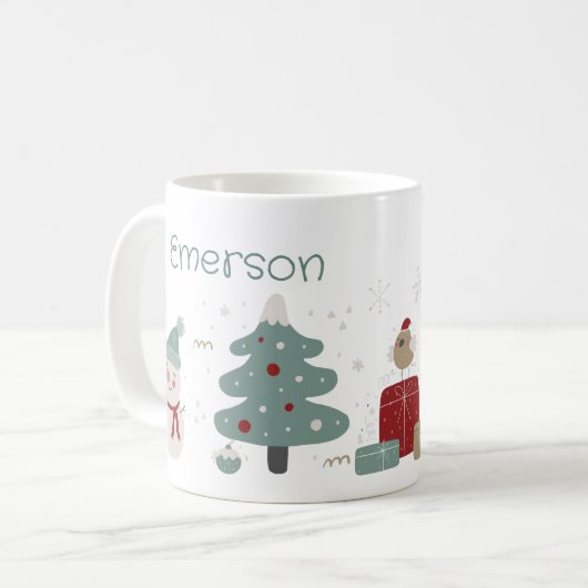 Kinderweihnachtsmugge Kaffeetasse (Vorderseite Links)