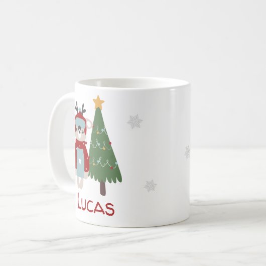 Kinderweihnachtsmugge Kaffeetasse (Vorderseite Links)