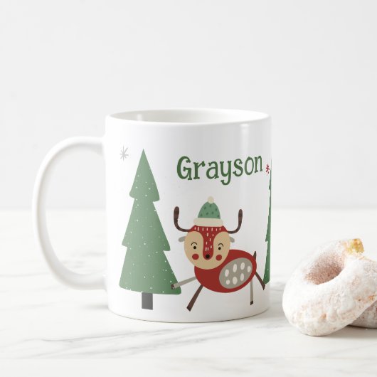 Kinderweihnachtsmugge Kaffeetasse (Mit Donut)
