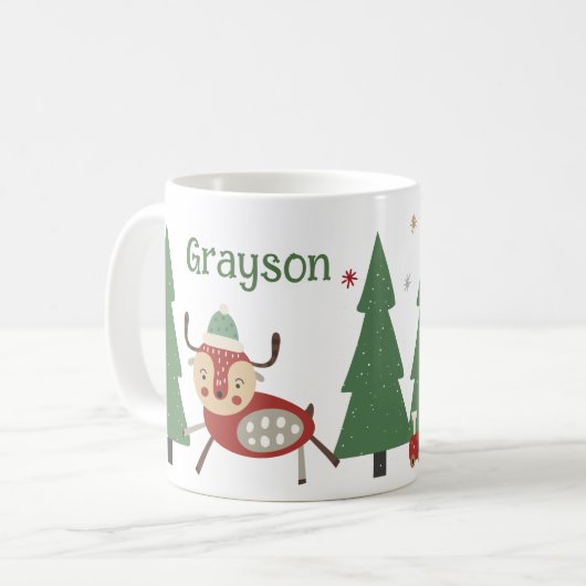 Kinderweihnachtsmugge Kaffeetasse (Vorderseite Links)