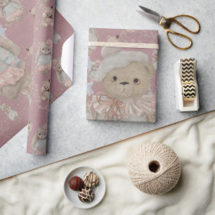 Kinderwelt der flauschigen süßen Spielzeuge Gesche Geschenkpapier