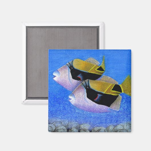 Kinderwettkampf: triggerfish magnet (Vorderseite/Rückseite)