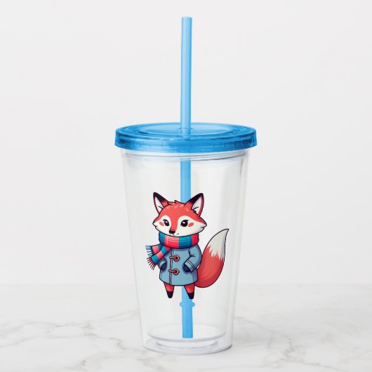 Kinderwinterfuchs Acryltrinkbecher (Vorderseite)