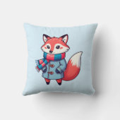 Kinderwinterfuchs Kissen (Rückseite)