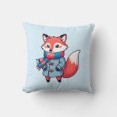 Kinderwinterfuchs Kissen (Vorderseite)