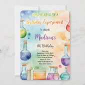 Kinderwissenschaft Geburtstagsfeier Einladung (Vorderseite)