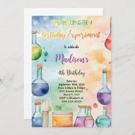 Kinderwissenschaft Geburtstagsfeier Einladung