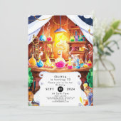 Kinderwissenschaftler zum Geburtstag Einladung (Stehend Vorderseite)