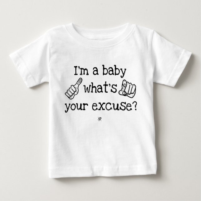 Kinderwitz Baby T-shirt (Vorderseite)
